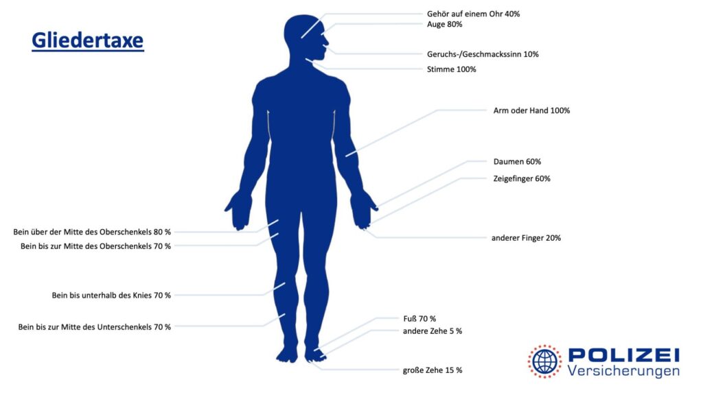 Schaubild Gliedertaxe